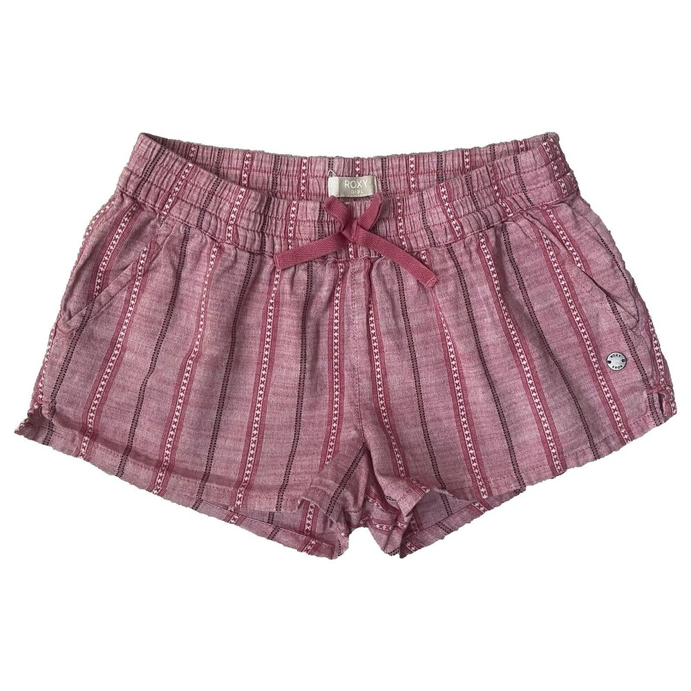 Roxy Girls Size 10 Elastic Waist Pull On Shorts Light Weight